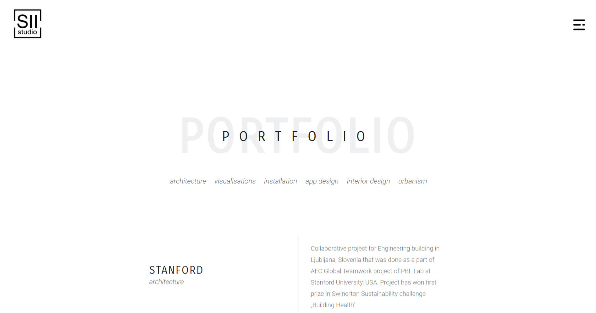 S2-Studio - Portfolio Page