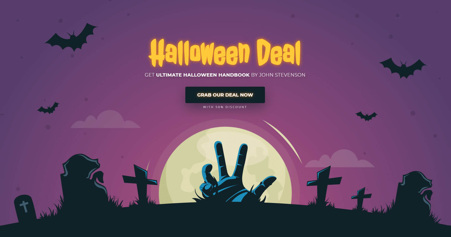 Trick Or Treats Opt-in Page - Hero Section