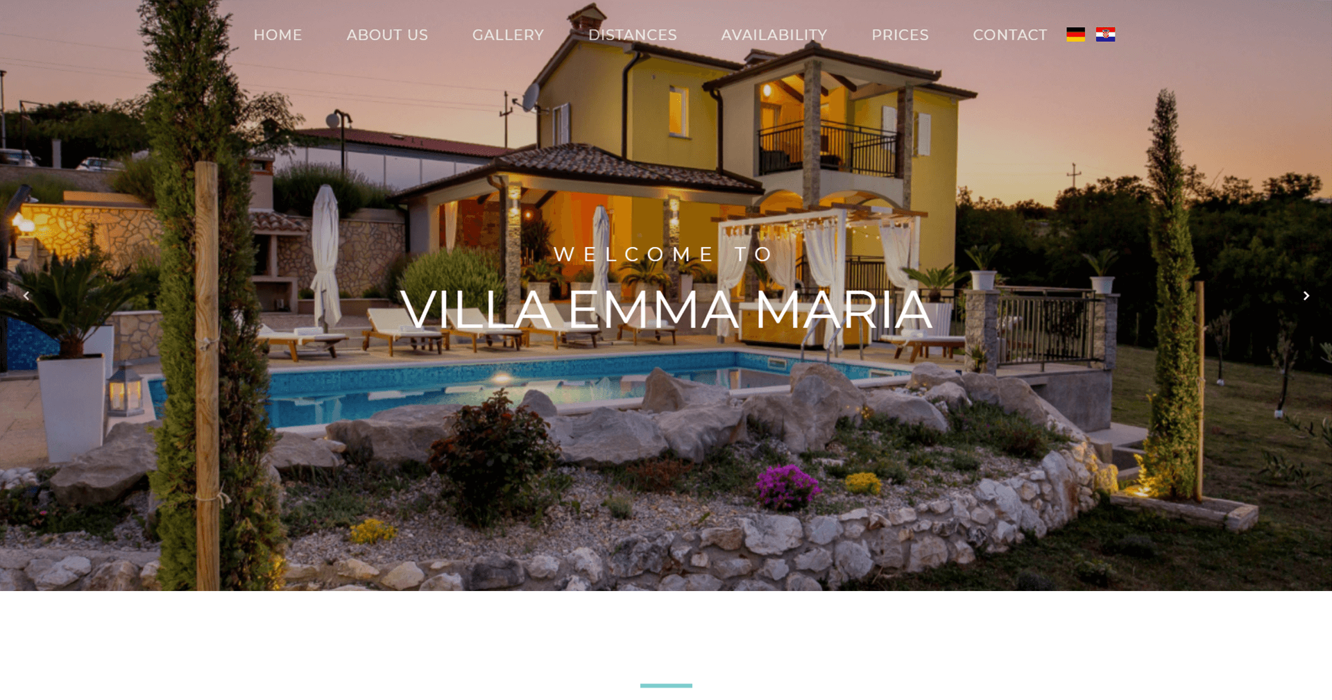 Villa-Emma-Maria - Hero Section